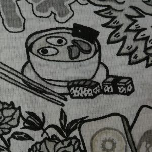 Percale Cartoon Chinois