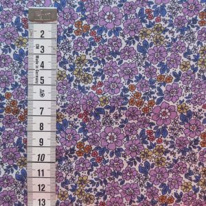 Voile de Coton Petites Fleurs Lilas
