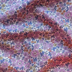 Voile de Coton Petites Fleurs Lilas