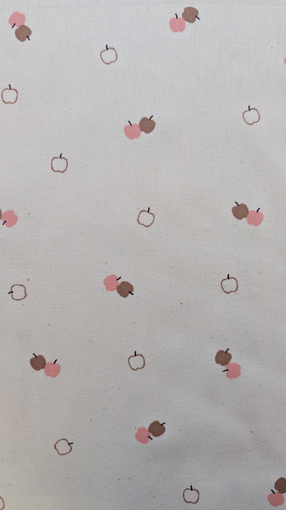 Popeline Écru Pommes Bio – Image 3