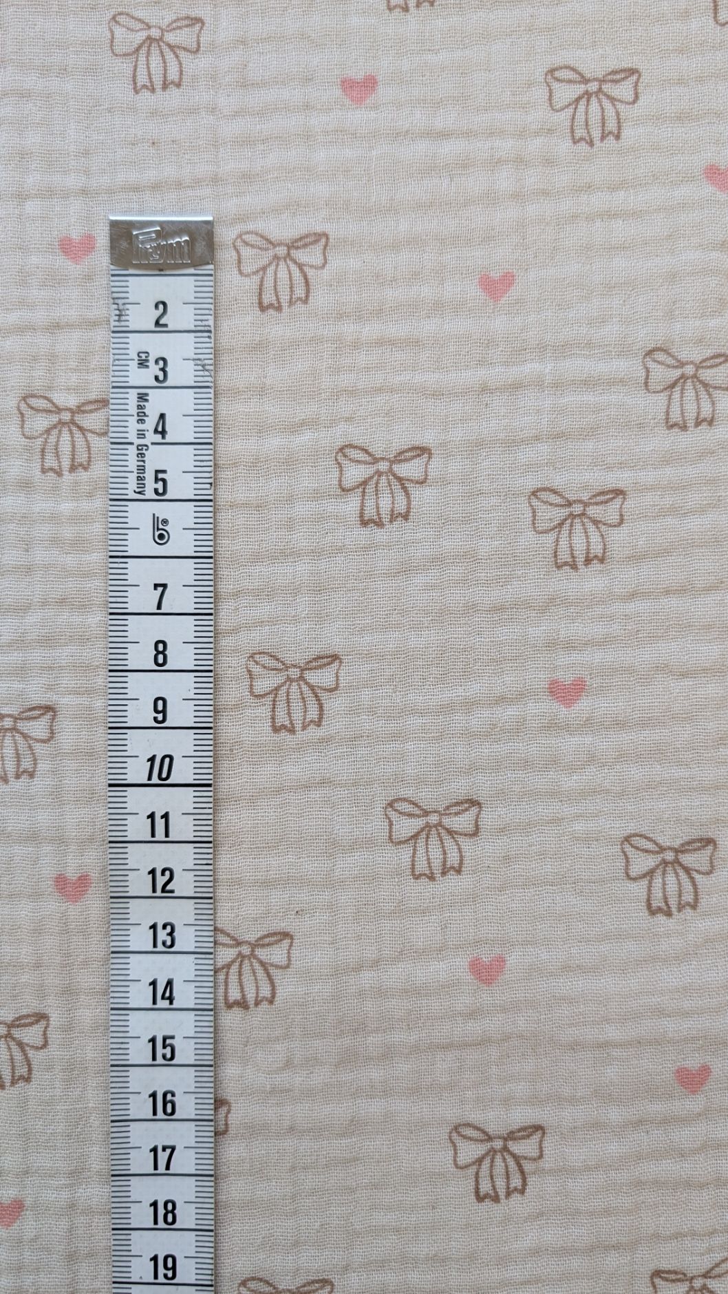 Double Gaze Écru Nœuds Bio – Image 2