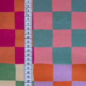 Toile Canvas Carreaux Multicolores