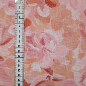 Toile Canvas Fleurie Rose