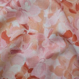 Toile Canvas Fleurie Rose