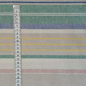 Toile Rayures Multicolores Recyclée