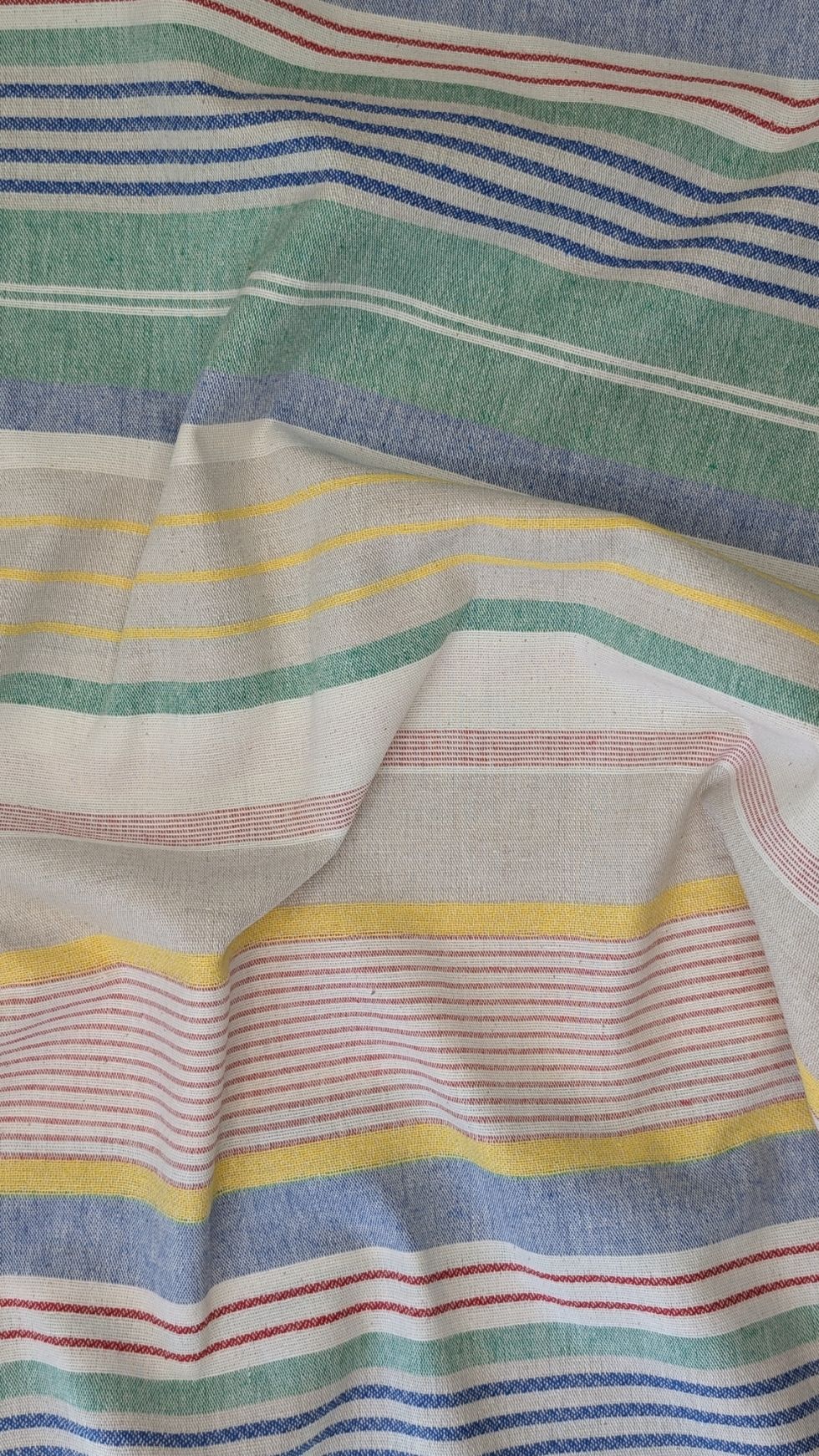 Toile Rayures Multicolores Recyclée